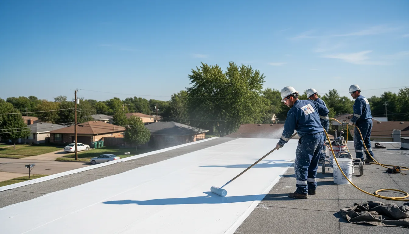 Commercial roof coating in Brule, WI near me